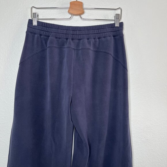 Spanx Womens Large Airessentials Wide Leg Crop Navy Blue Sweat Pant 50433r - Picture 3 of 13